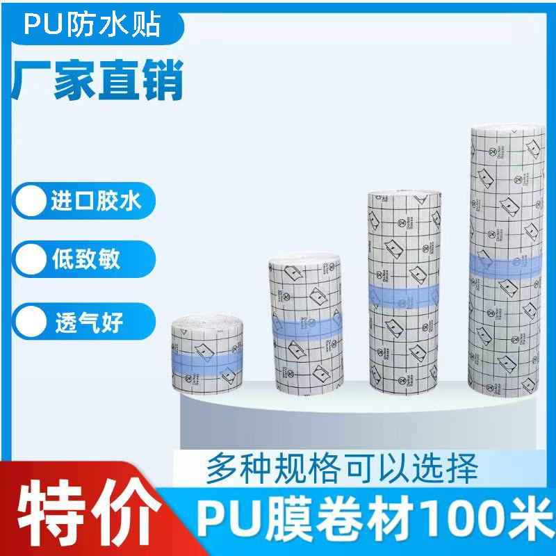 Pu Film Waterproof Patch, Transdermal Patch, Tattoo Patch, Fixed Patch, Dressing Patch, Shower Waterproof Patch, Small Roll Anti-Dirt Patch, Empty Patch