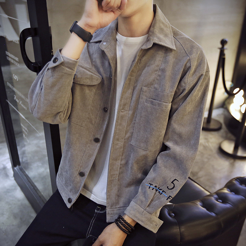 Crock Denim Jacket Men's Summer Casual Loose Handsome Bomber Jacket Spring and Autumn Korean Fashionable Sports Thin