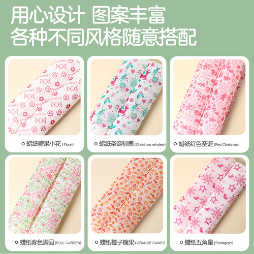 Factory direct sales baking paper food packaging greaseproof paper boxed wax paper burger wrapping paper 50 patterns optional