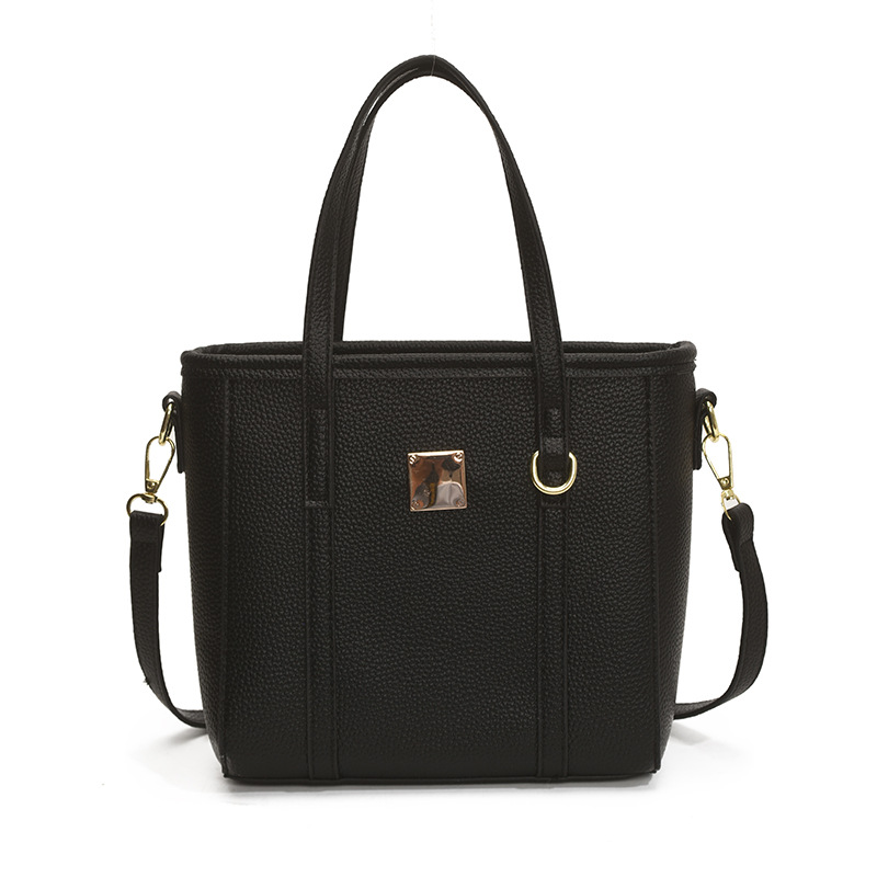 Bolso Tote de moda coreana 2025 verano nuevo estilo bolso de hombro con patrón de lichi bolso de mensajero casual mujer