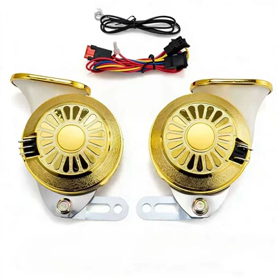 Cross-Border 12/24V Ultra-Loud Multi-Tone Snail Car horn/tweeter