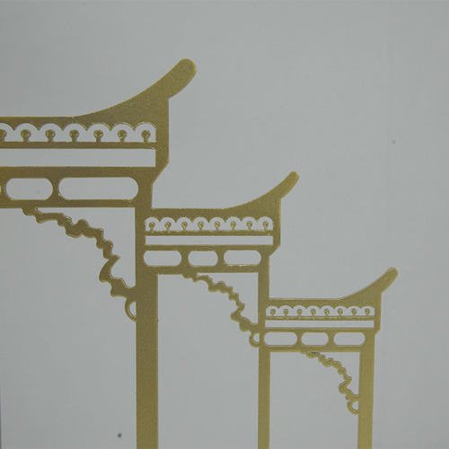 New Chinese-style metal crystal gate, book rack, modern minimalist home office soft decoration, shelf decoration