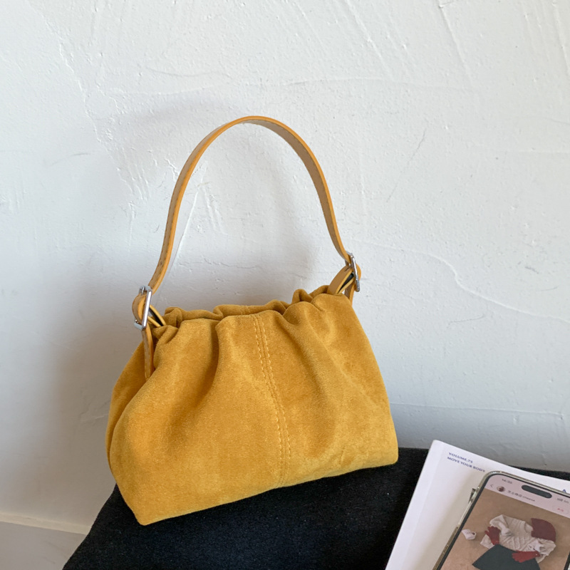 Niche Fashion Pleated Cloud Bag For Women 2025 New Retro Matte Dumpling Bag Casual Trendy Shoulder Crossbody Bag - Thumbnail 6
