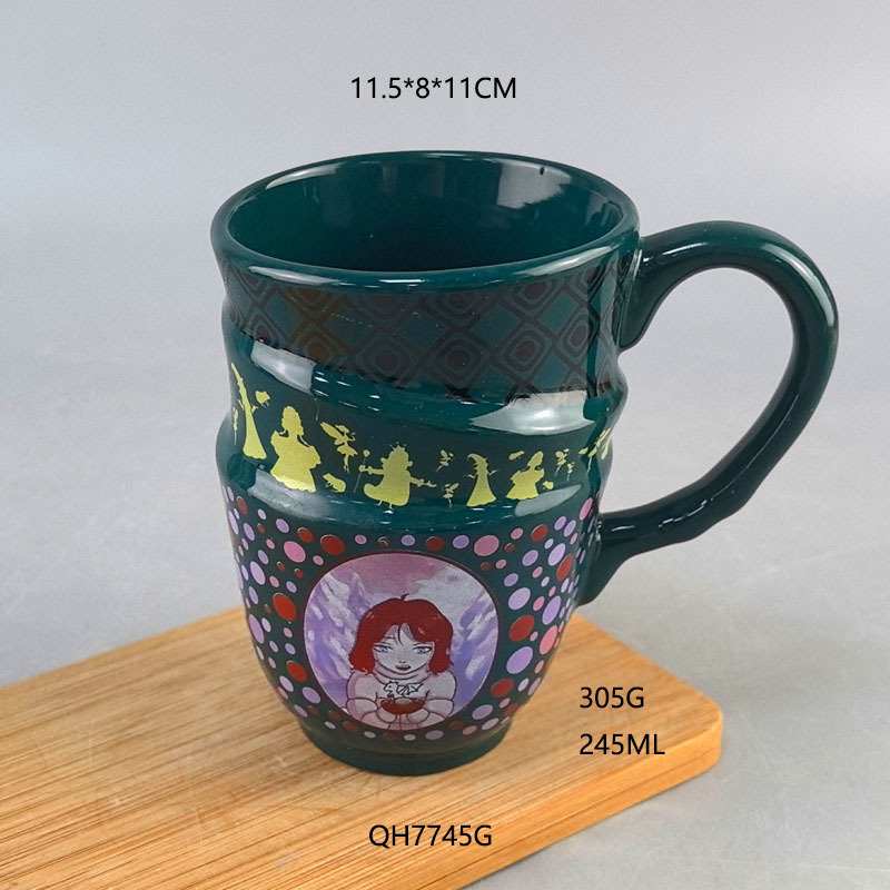 Alicia en el País de las Maravillas tazas de agua creativas tazas de cápsula personalidad de dibujos animados tazas de cerámica de tres capas tazas de café tazas