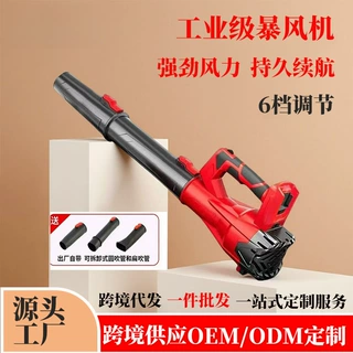 无刷锂电池大功率暴风机手持长筒工业级鼓风机除尘吹雪便携式风机