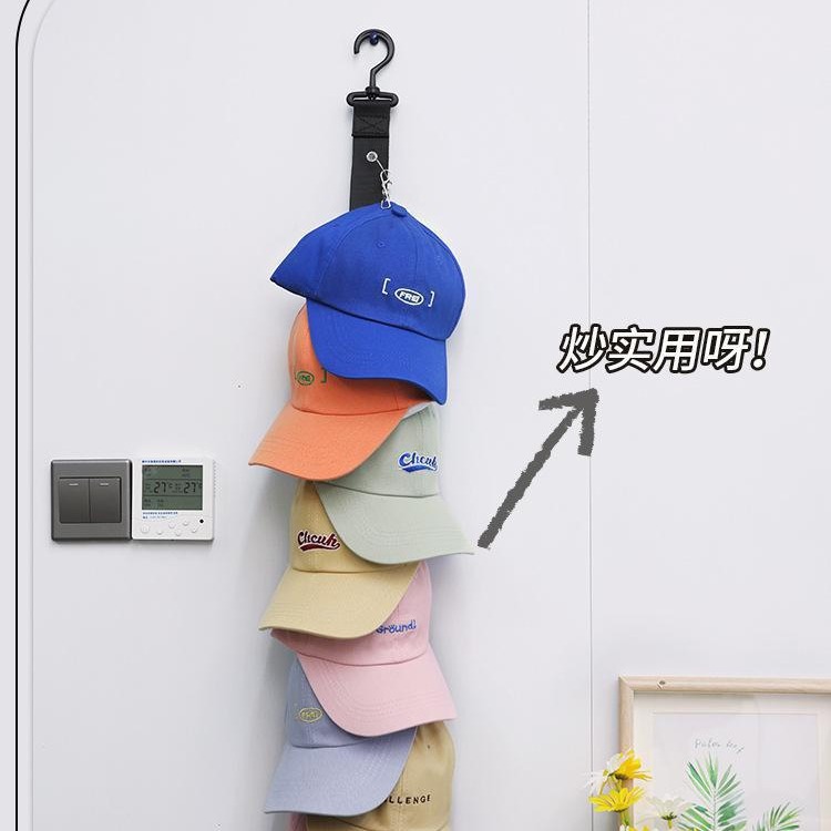 Hanging hat storage artifact bedroom good things stick to the wall entry porch wardrobe clip cap storage hook rack