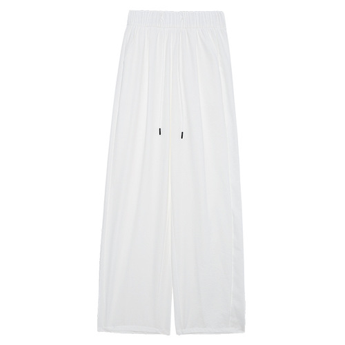 Women's 2025 New Spring and Summer Thin Leggings with Wide-leg Design, High-waisted, Slimming, Sporty, and Quick-drying