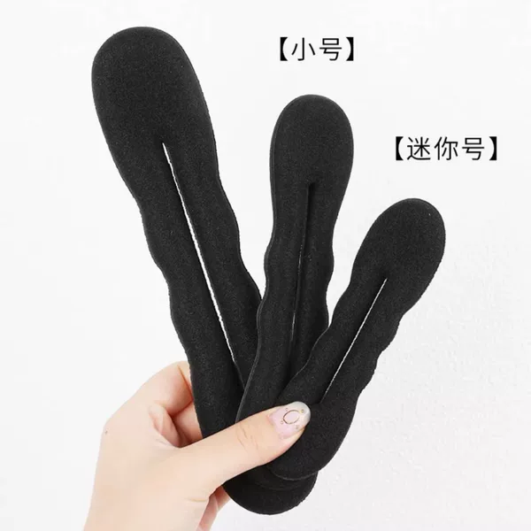 Black Sponge Bun Maker for Hair Styling, Factory Wholesale, Simple and Versatile Styling Tool Manufacturer