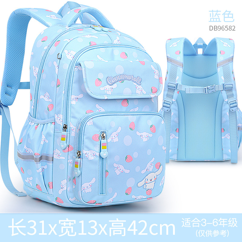Nueva mochila de Hello Kitty, escuela primaria, niña, grado 1-3-6, protector de columna, niña, niño, niña, primer grado, ultraligero