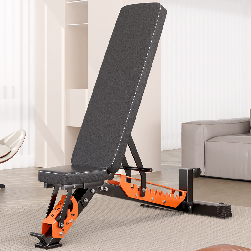 Taburete con mancuernas multifuncional para el hogar Taburete de banca con barra profesional para hombres Tableta de abdominales Silla de fitness para pájaros al por mayor