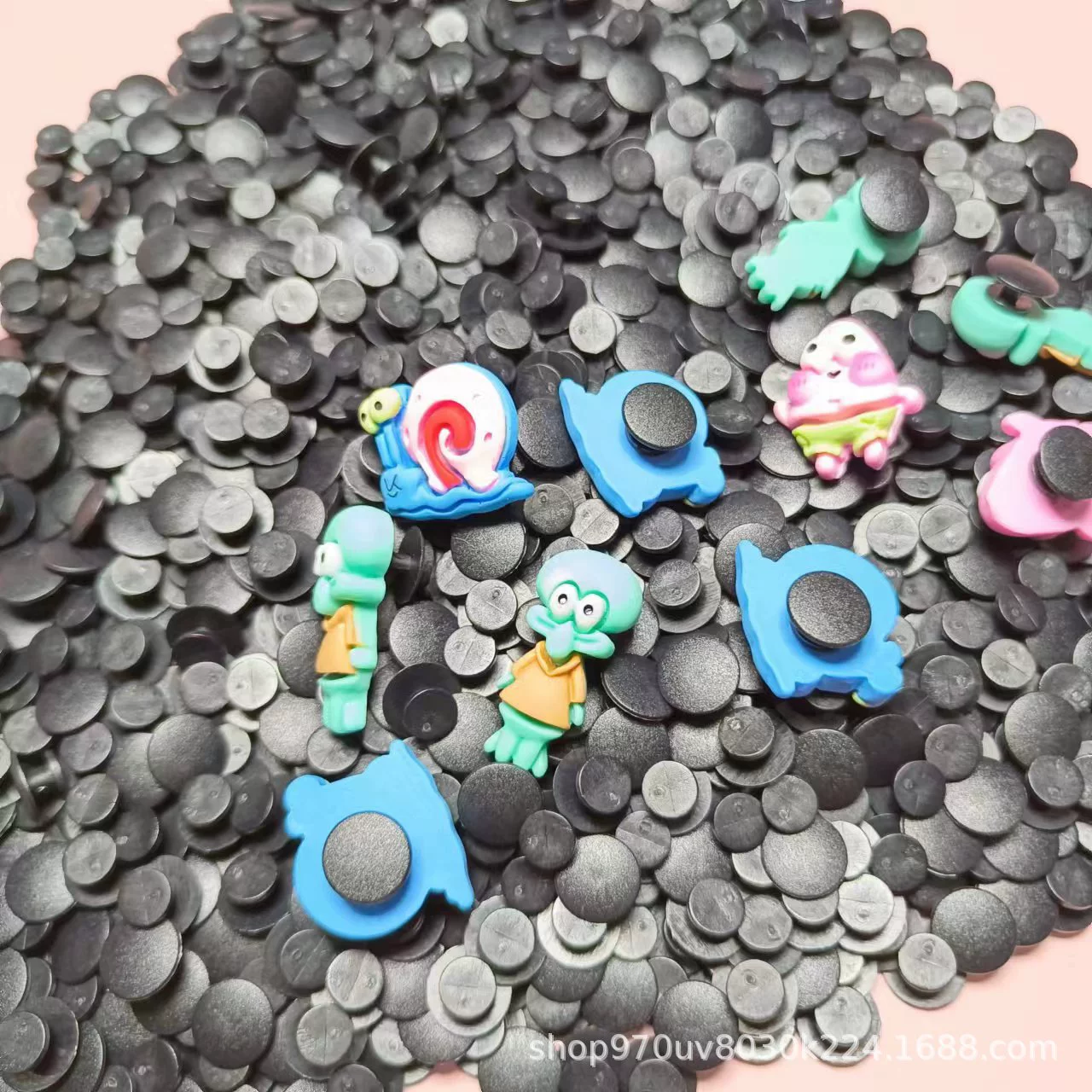 Обувь цветочная пуговица черная нейлоновая пластиковая обувь пуговица отверстие для обуви декоративная пряжка diy ручной работы обувь цветочная основа пряжка круглая