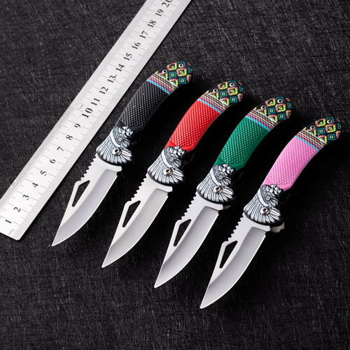 Stainless steel fruit knife small folding knife outdoor portable small knife mini knife high hardness folding knife multi-functional pocket knife