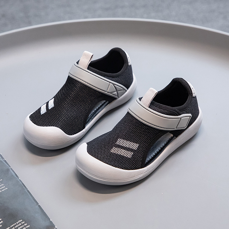Niños Baotou sandalias de verano 2026 nuevas chicas de moda zapatos de playa suaves zapatos de malla transpirables para niños image 3