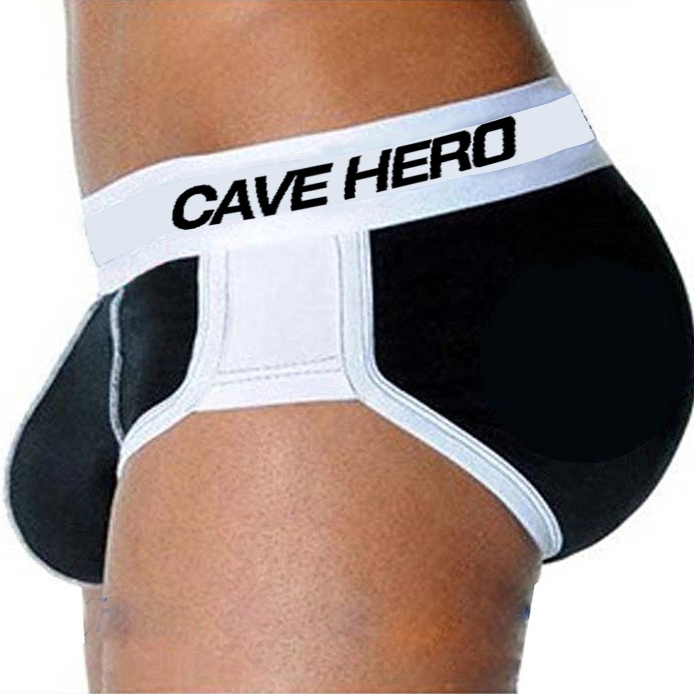 American andchristian algodón transpirable sexy ropa interior de los hombres u convexa pad hip contraste color