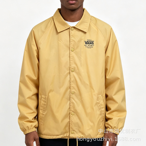 Japanese Classic Khaki Coach Jacket Casual Loose Windproof Lapel Coat Unisex Street Fashion Brand Top Japanese Classic Khaki Coach Jacket Casual Loose Windproof Lapel Coat Unisex Street Fashion Brand Top
