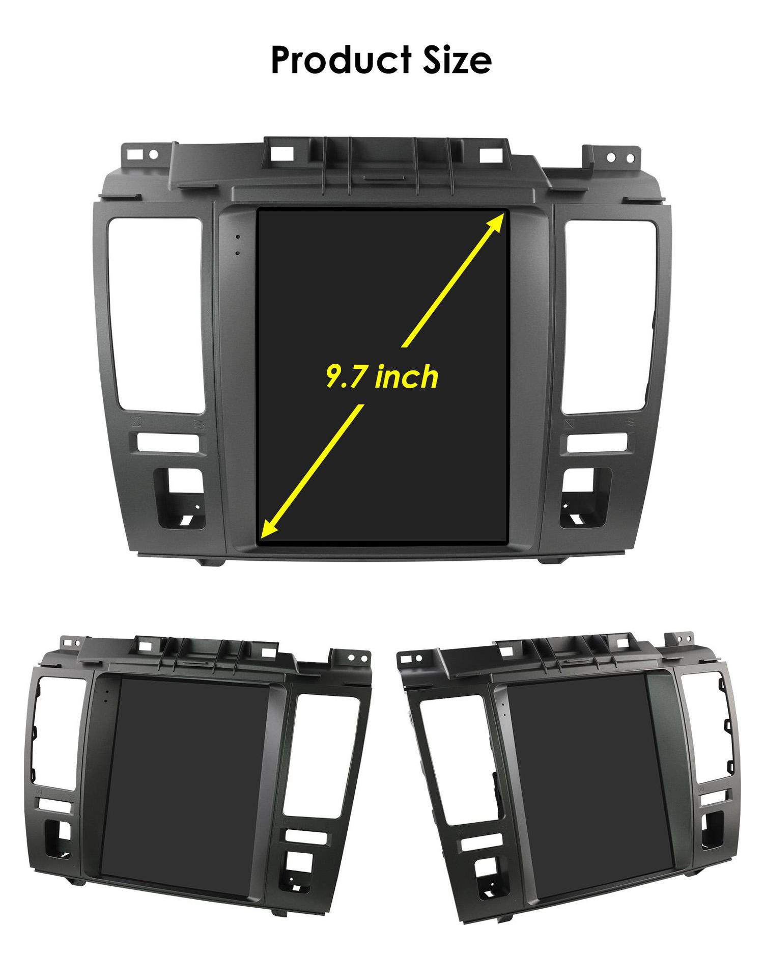 9.7inch Suitable for 04-13 Nissan Tiida C11 Android Car Central Control Vertical Screen Navigation Bluetooth Multimedia