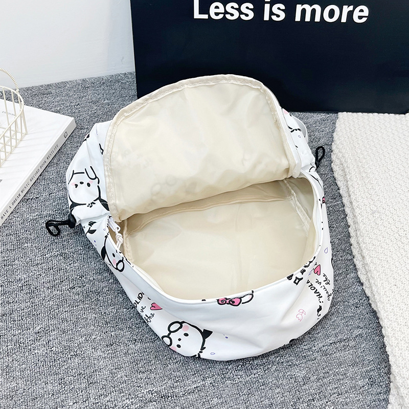 Mochila personalizada graffiti impresión calle mochila coreana ocio campus gran capacidad simple versátil mochila de estudiantes