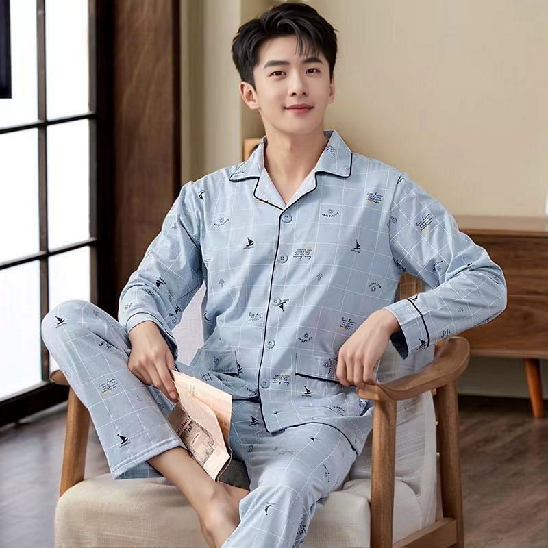 긴팔 긴바지 남성용 - 스퀘어넥 2418