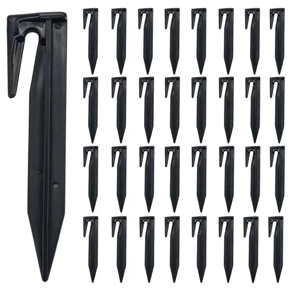 Cross-Border Supply of 8.5cm Plastic Pressed Line Ground Nails Lawn Mower Garden Boundary Line Ground Nails Lawn Cable Signal Line Nails