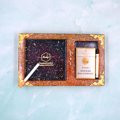 Butterfly Dance DIY crystal glue table new two-in-one cigarette storage ashtray silicone mold Amazon