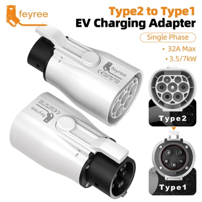 Type2-dən Type1-ə elektrikli nəqliyyat vasitəsi şarj çeviricisi