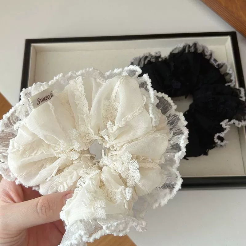 Новая сетчатая кружевная резинка для волос, универсальная резинка для волос для девочек, высококачественная популярная элегантная веревка для волос с хвостиком