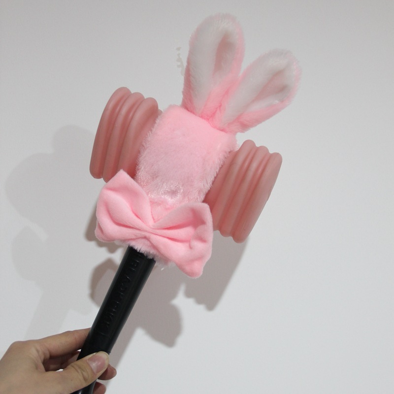 韓国PINKサポートスティックライトセット、パウダーマルチカラー、エアハンマースティックぬいぐるみセット、周辺機器、リサフラッシュスティックBLACK|undefined