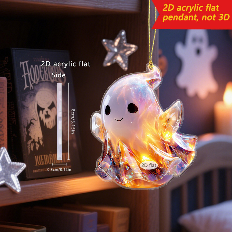 Halloween transfronterizo extraño elfo blanco 2D decoración de muñecas acrílicas colgantes buenas cosas de Halloween
