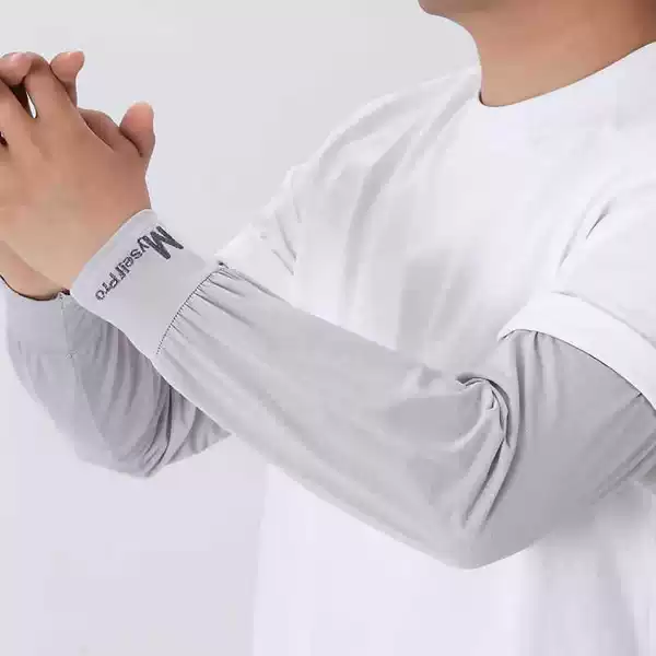 Ice Sleeve Summer Sunscreen Women's Men's Sleeve Ultraviolet Ice Silk Arm Protective Arm Sleeve Thin Riding Gloves Elbow Protective
