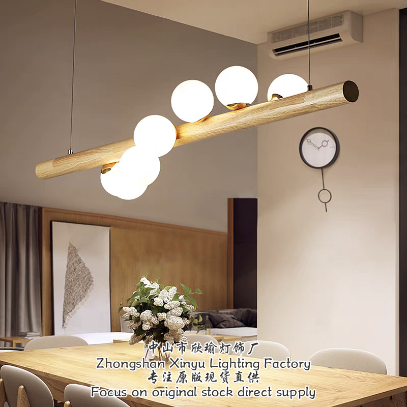 Mesa de comedor de tronco cama moderna iluminación de red creativa para el hogar personalidad roja nórdica bar bar de la atmósfera lámpara de escritorio simple