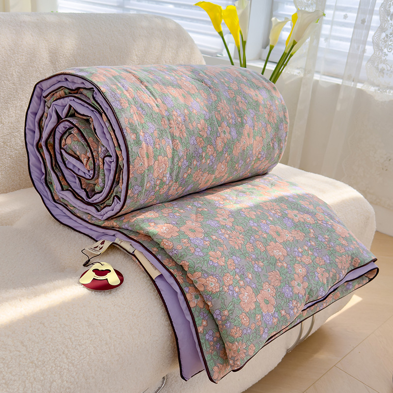 Nuevo edredón fresco de verano, edredón de aire acondicionado, dormitorio individual y doble para niños de verano, edredón fino de fibra de soja lavable a máquina