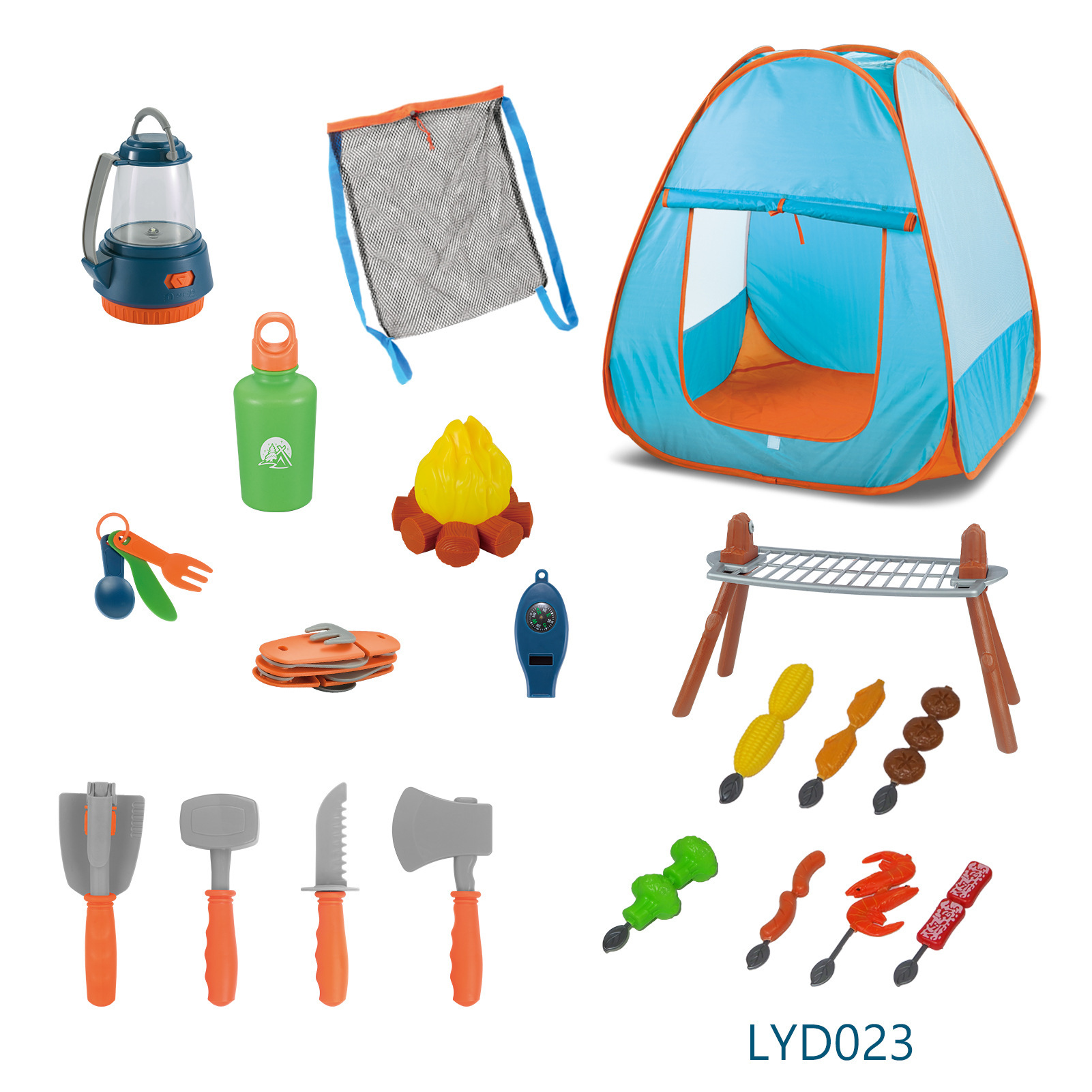 Juego de vajilla educativa para niños, para camping, picnic, con walkie-talkies, utensilios de cocina, para jugar al aire libre.