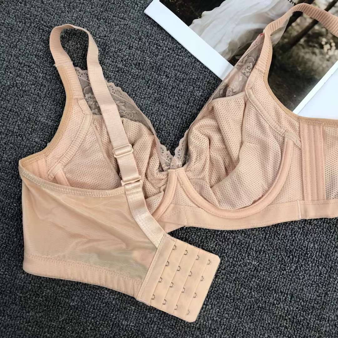 Nueva alta calidad de la Copa de algodón fino transpirable ropa interior de las mujeres de Poli ajustable Orejas de conejo ultra-Delgado sujetador al por mayor image 5
