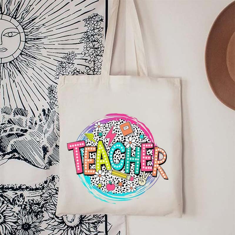 Letras inglesas canciones estampadas bolso de lona bolso de hombro bolso plegable bolso de mano bolso de compras Amazon estilo caliente comercio exterior