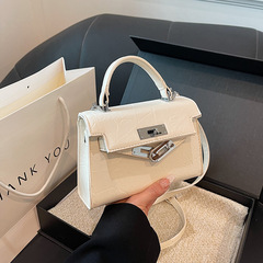 2024夏季新款bags時尚百搭通勤手提凱莉包女士洋氣單肩斜跨小方包