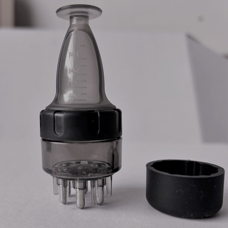 ミノ頭皮上薬器頭部精油ボール塗布器マッサージ櫛1ml|undefined