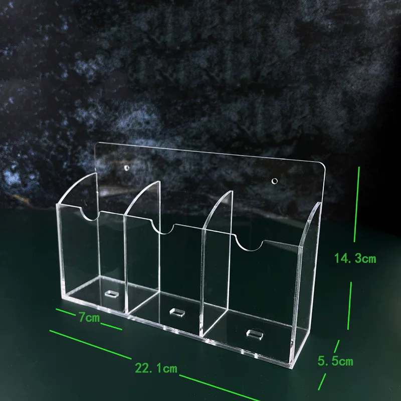 Acrylic wall mobile phone charging, remote control, storage box