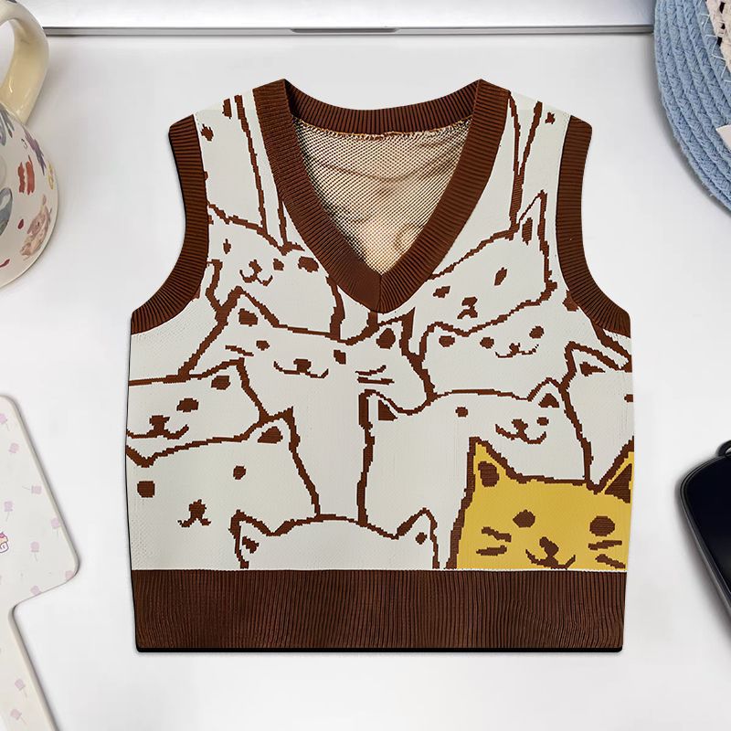 스웨터 흑백 고양이