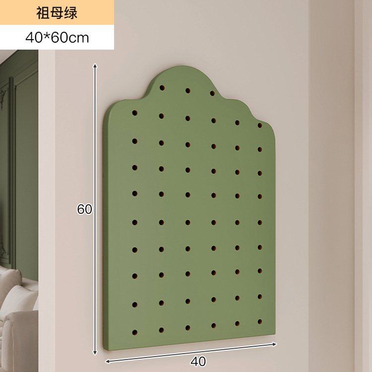 Tablero de agujero de madera maciza, entrada al armario de zapatos, estante de almacenamiento en la pared, pared de fondo de pared para uso doméstico