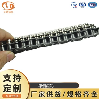 80-PSR 双侧 尼龙滚轮链条 侧滚轮链条 双边导轮链