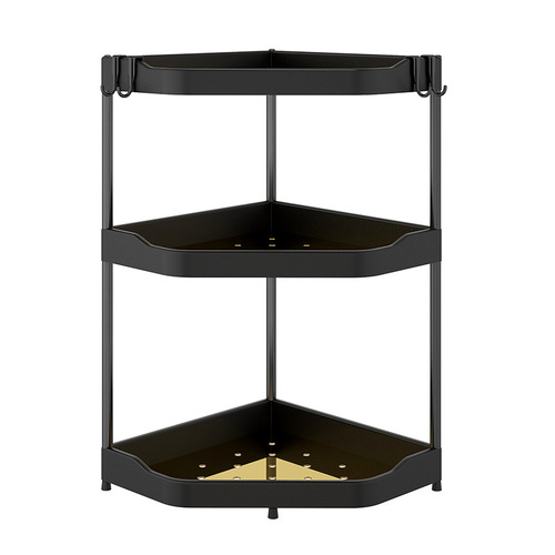 Bathroom triangle storage rack washbasin bathroom toilet no punching wall-mounted bathroom corner storage shelf