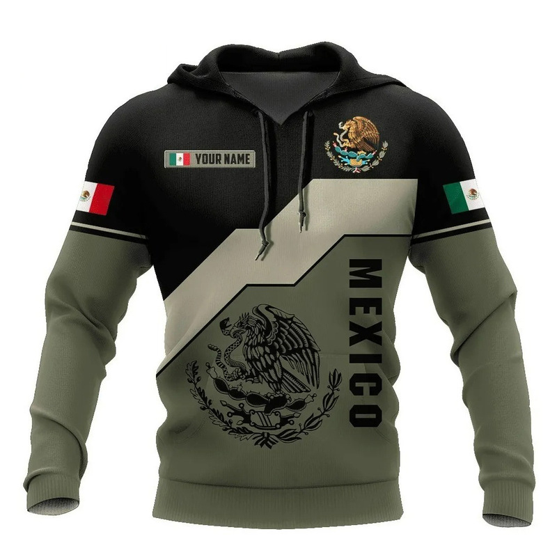 2025 Export European and American Men's Sweatshirts Mexican Logo Boys' Sweatshirts 3D Printed Autumn and Winter Hooded Sweatshirts Wholesale 2025 Export European and American Men's Sweatshirts Mexican Logo Boys' Sweatshirts 3D Printed Autumn and Winter Hooded Sweatshirts Wholesale