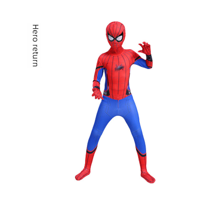 Miles Spider-Man Tight Bodice Expedition Iron Man Male cosplay Speed Halloween Kids Set