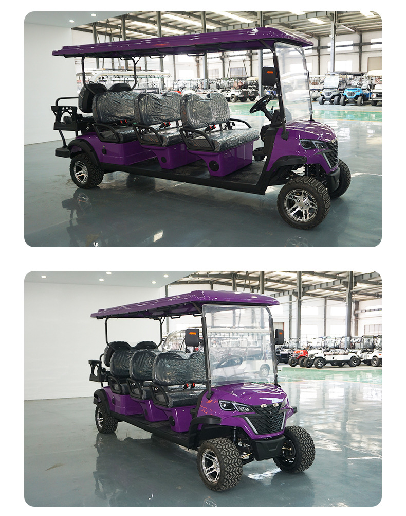 8-Seater Golf Cart, Export-Quality Sightseeing Vehicle, Tourist Area Campus Shuttle Bus, Electric Golf Cart