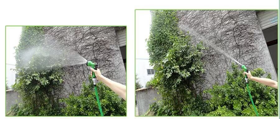 Cross-Border Hot-Selling High-Pressure Car Wash Water Gun, Household Telescopic Hose with Seven-Speed Adjustment, Explosion-Proof Soft Hose, Gardening Tool
