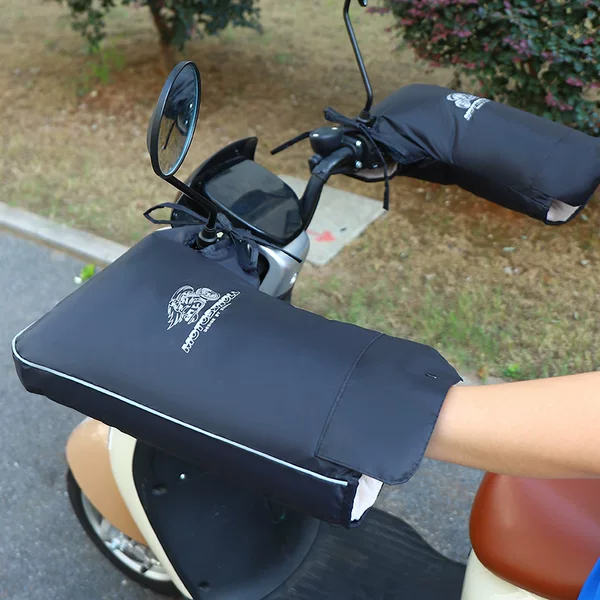 Electric car gloves winter cycling warm cold-proof hand handle cover men's motorcycle riding waterproof rain cover