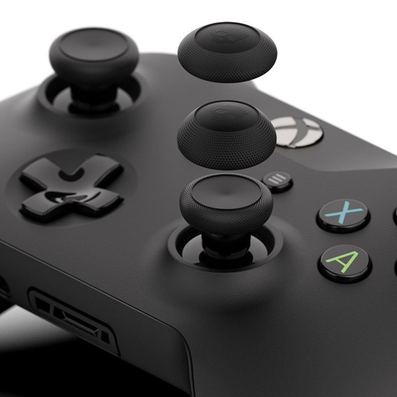 Skull&Co.XBOXONE/XSX/Xbox allyコントローラー用ジョイスティックキャップ、球面デザイン、マッシュルームヘッドボタン
