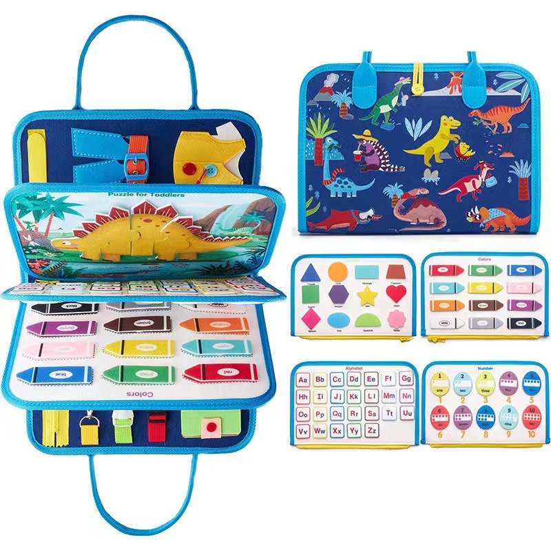 Tablero de aprendizaje de fieltro para niños, juguete para niños pequeños, libro de ejercicios, capacidad de aprendizaje, tablero de vestir, rompecabezas