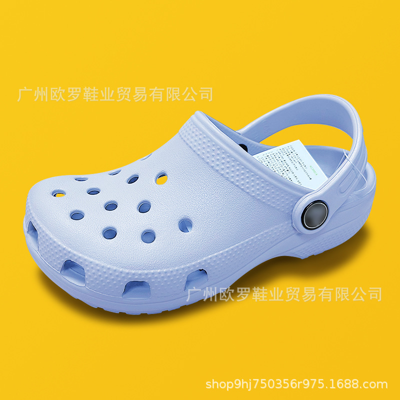 Cruz de zapatos de agujero para niños estrellas clásicas suelas blandas sandalias de playa zapatillas al por mayor