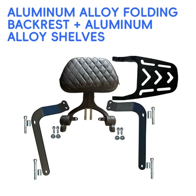 for Qianjiang Flash 600V2 crash: Motorcycle bumper - new-aluminum-alloy-folding-backrest-aluminum-alloy-rear-rack
